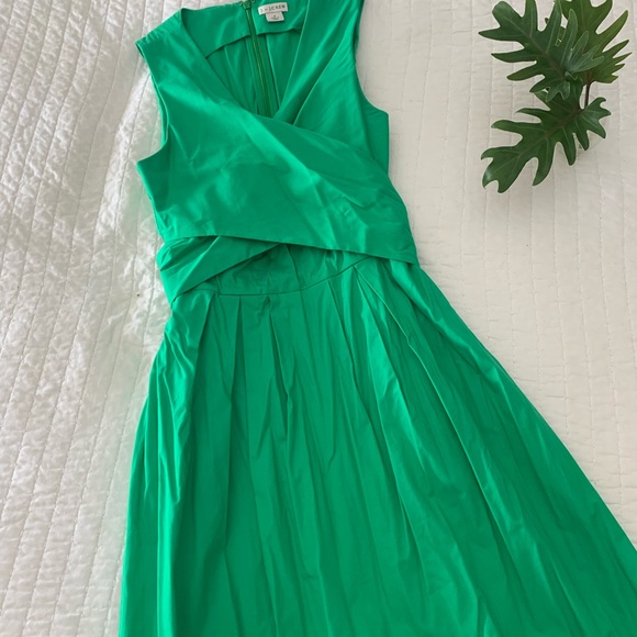 j crew green wrap dress J. Crew Green Silk Cocktail Dress Size 6 main image 0
